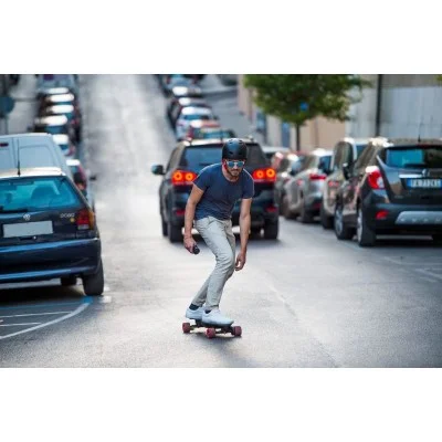 Linky Innovation Light Foldable Electric Skateboard with Remote - Black